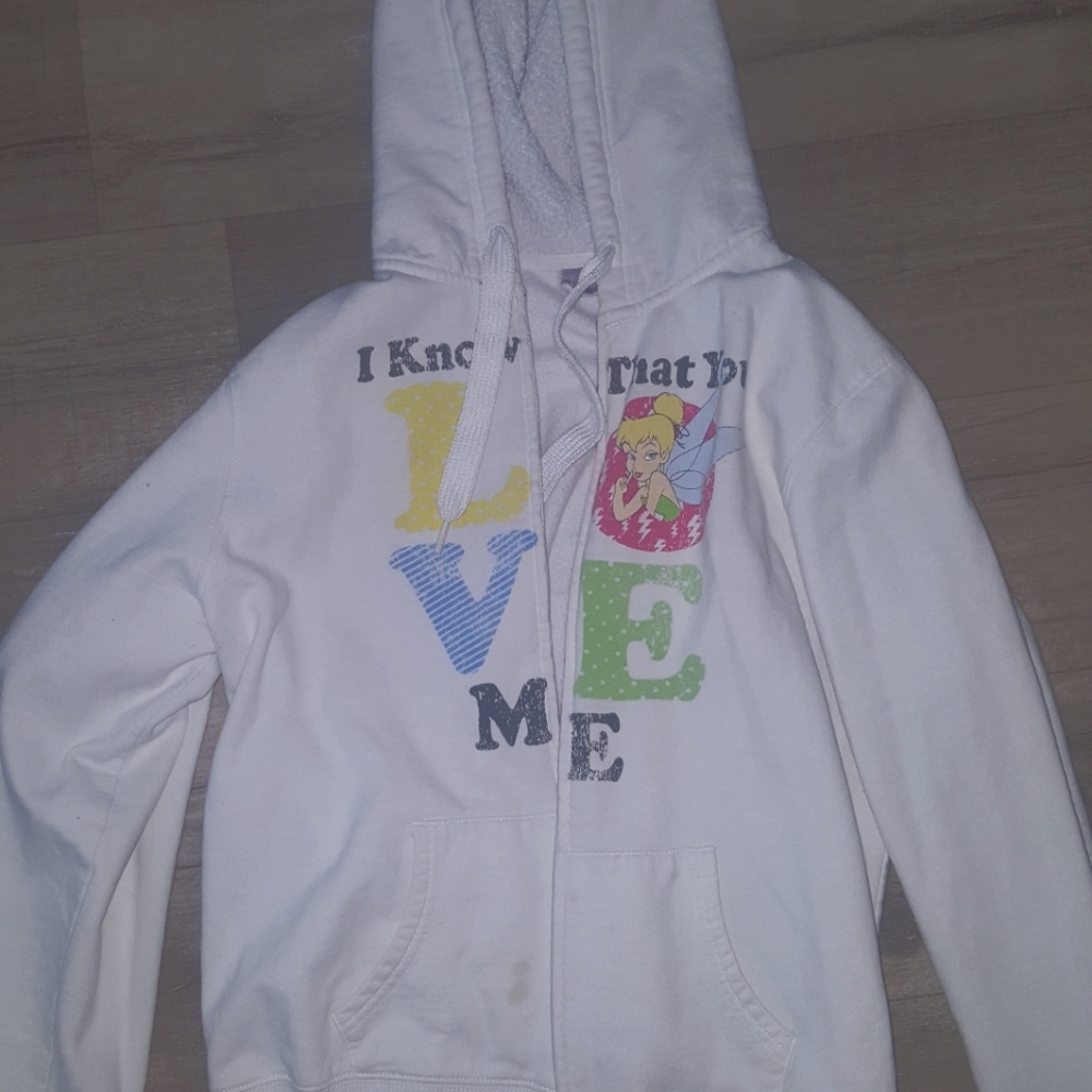 Thinker Bell sweater hoody with ziper ORIGINAL disney studio